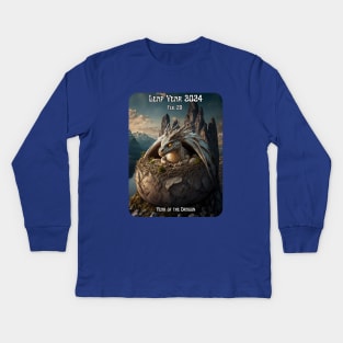 Leap Year, Year of the Dragon Kids Long Sleeve T-Shirt